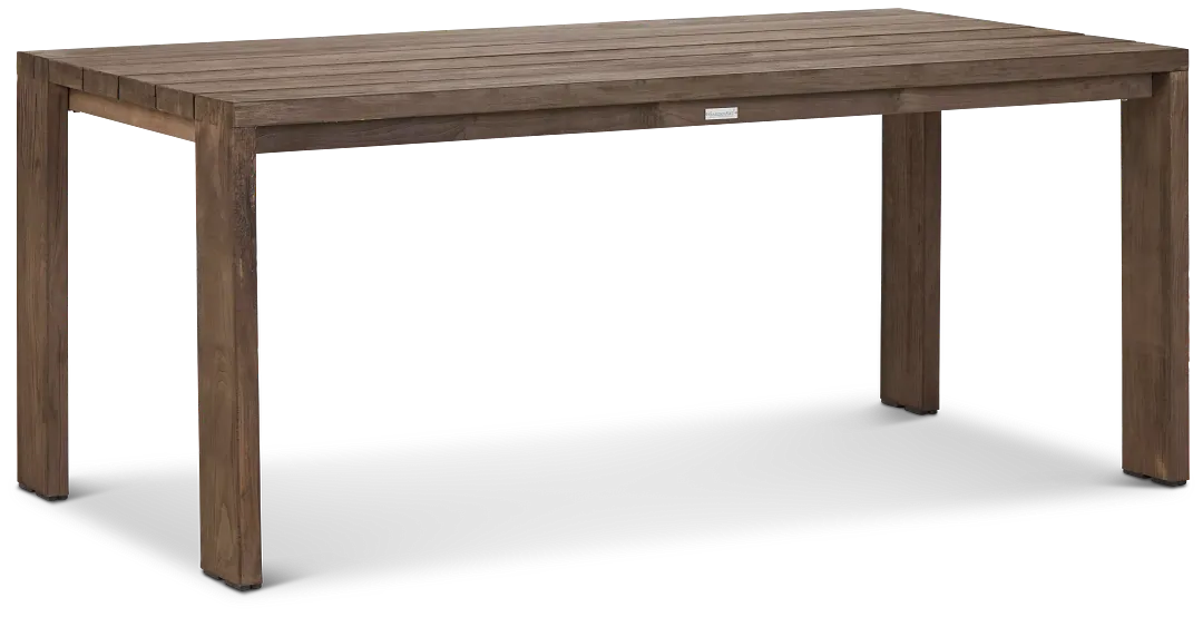 Linear Teak 70" Rectangular Table