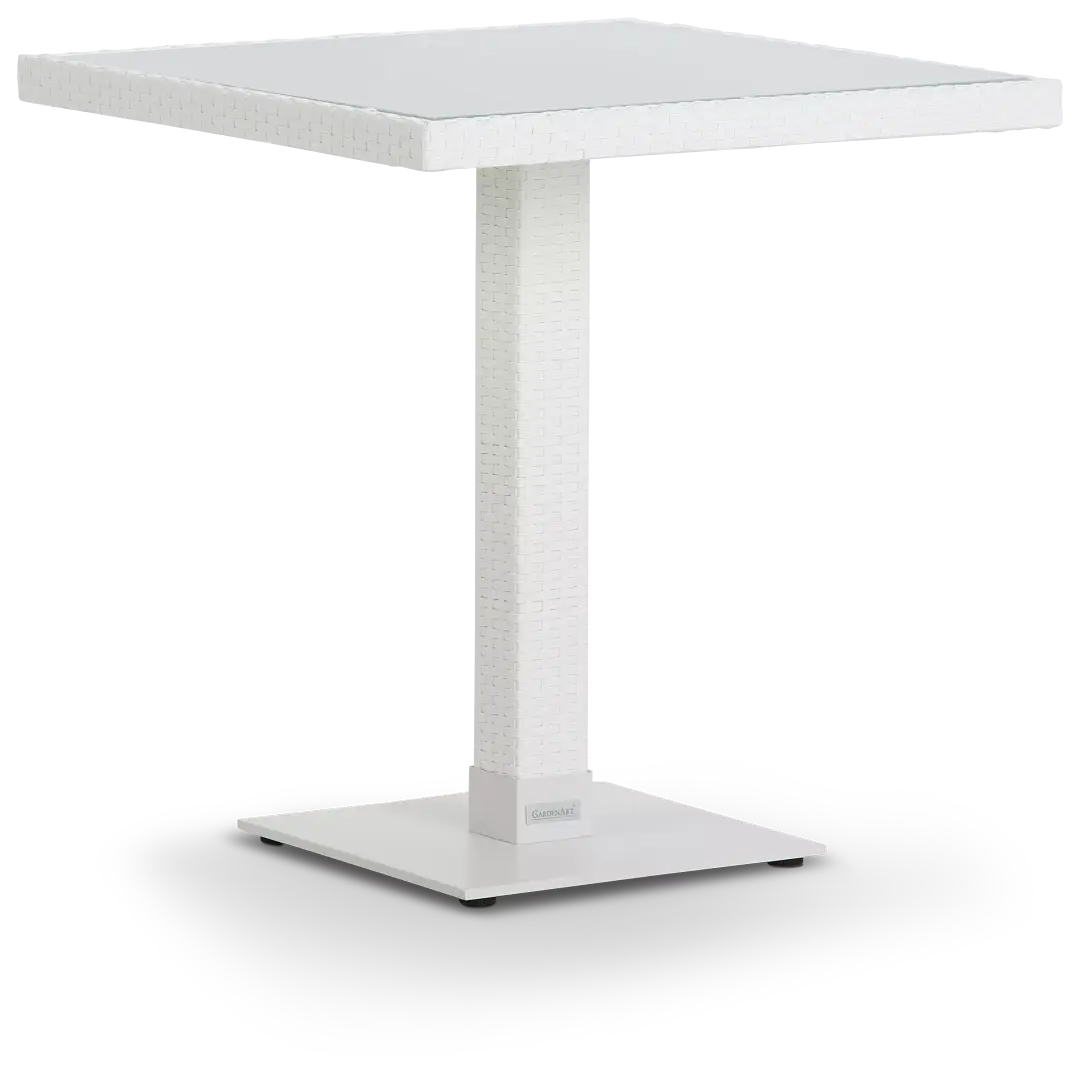 Lisbon2 White 27" Square Table Lisbon2 White 27" Square Table