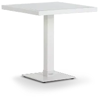 Lisbon2 White 27" Square Table