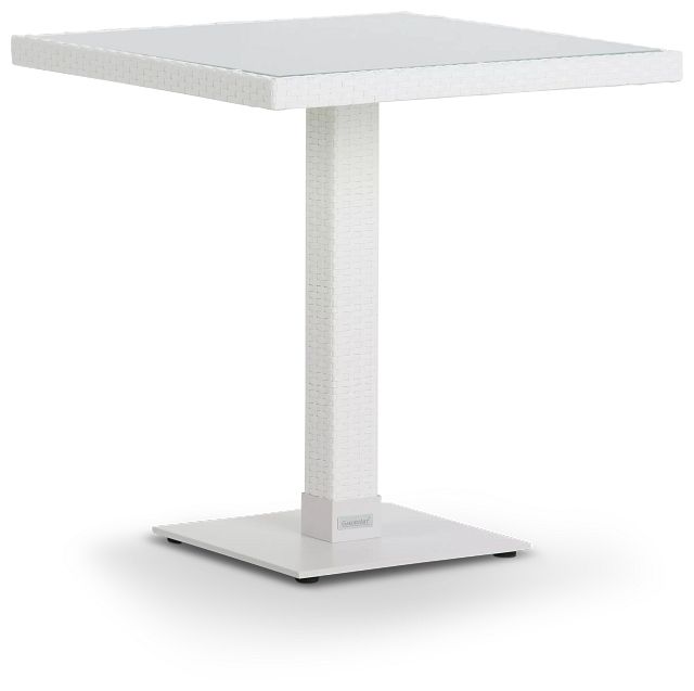 Lisbon2 White 27" Square Table