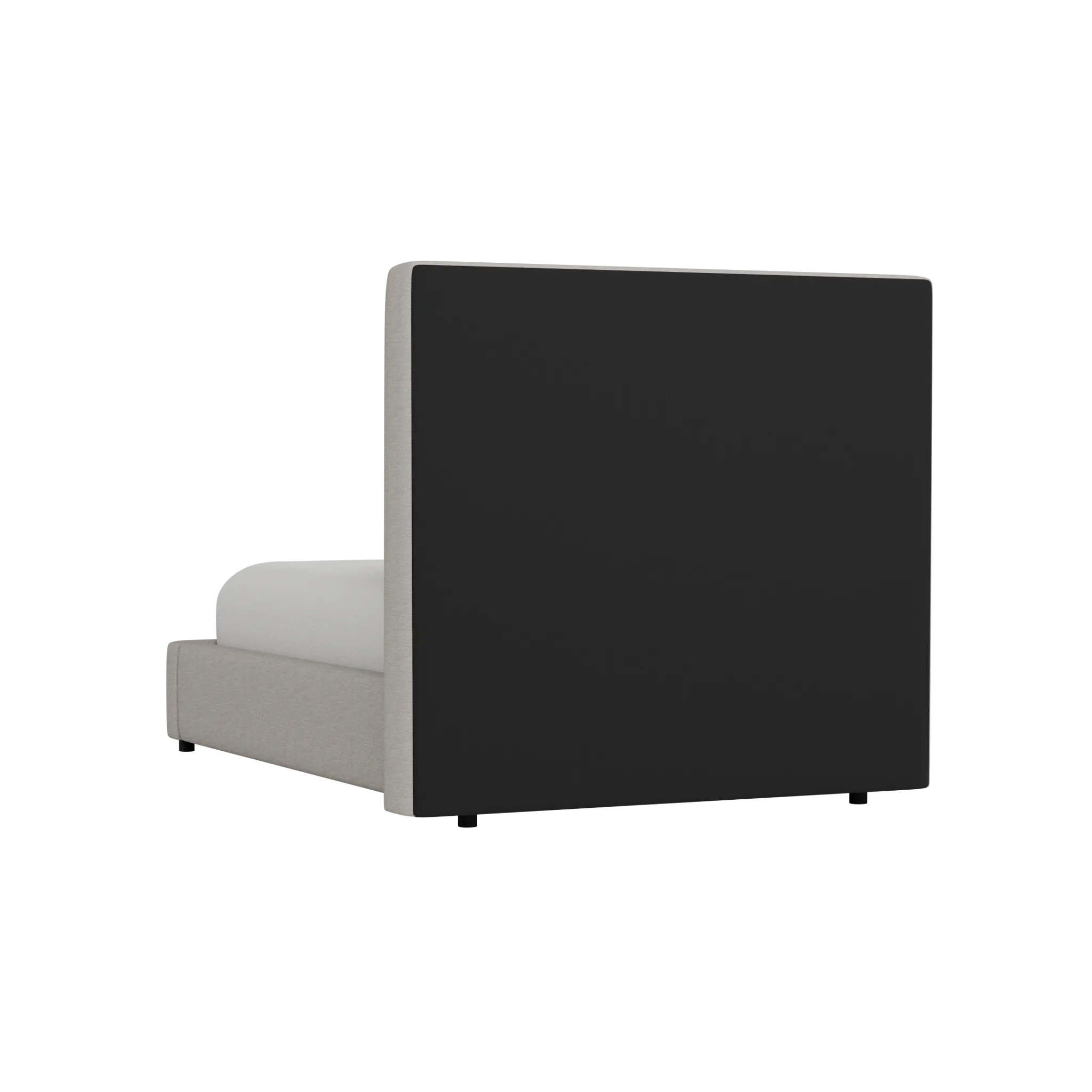 Grayton Maguire Pewter 54" Upholstered Platform Bed