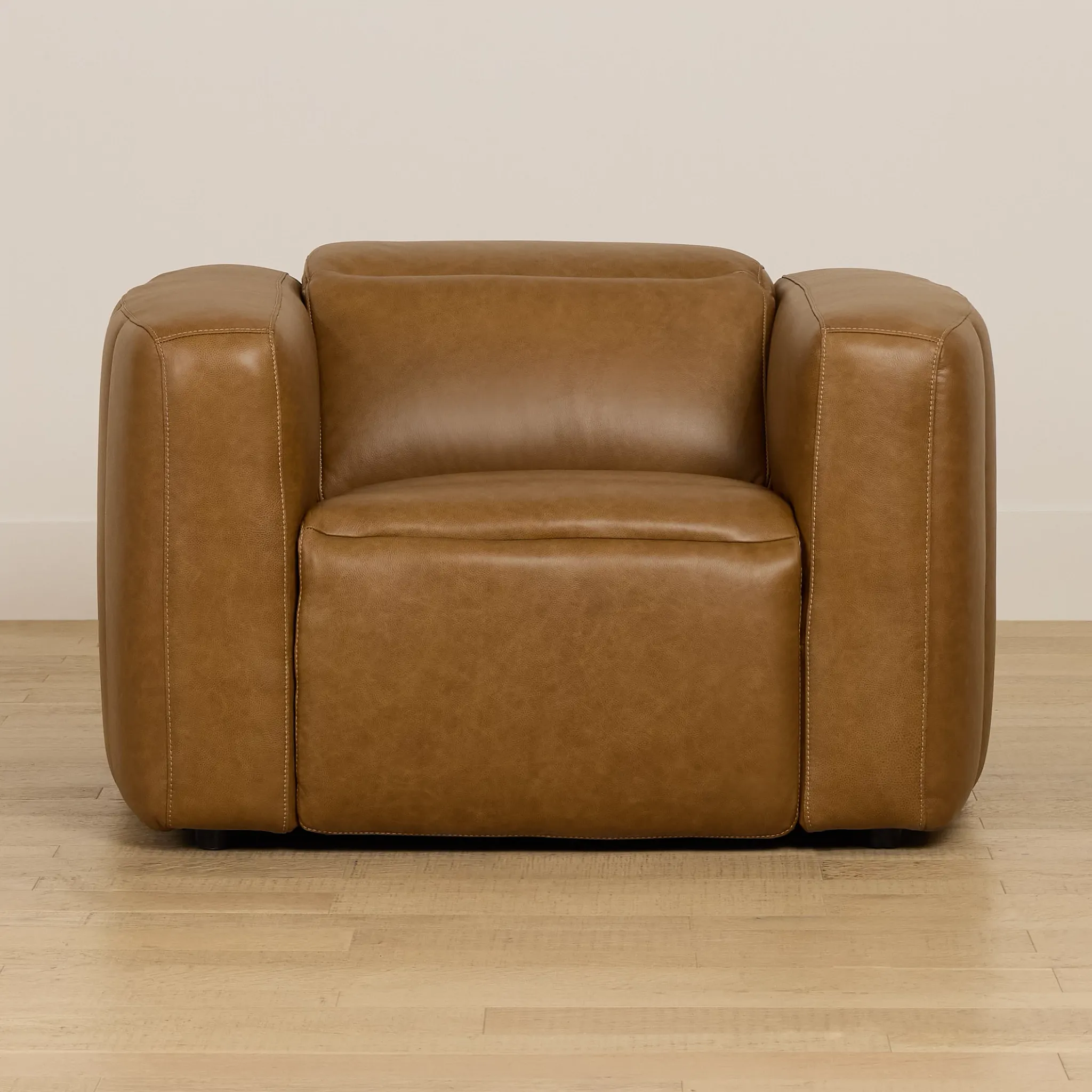 Jace Medium Brown Lthr/vinyl Power Recliner