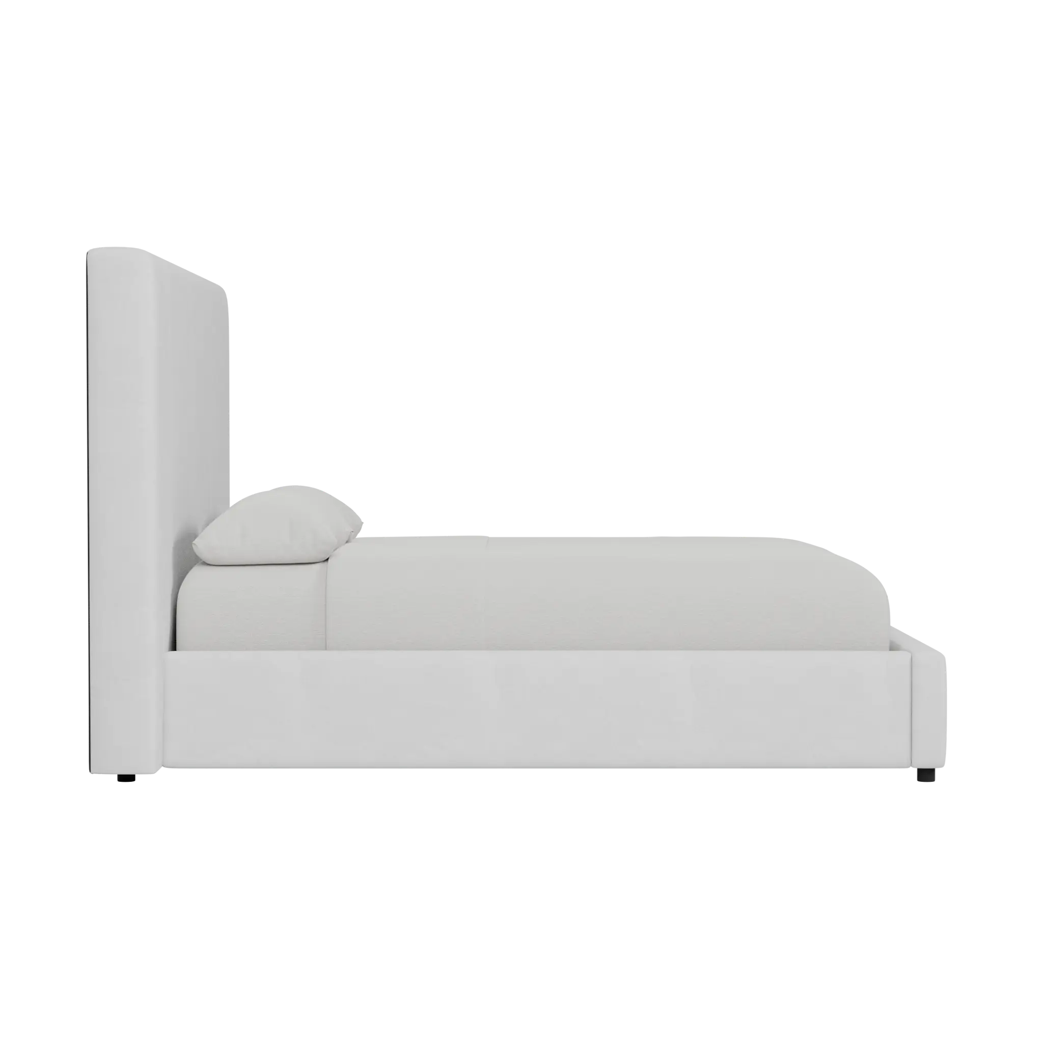 Grayton Peyton White 54" Upholstered Platform Bed Grayton Peyton White 54" Upholstered Platform Bed