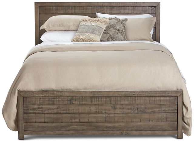 Seattle Gray Wood Platform Bed, Value City Furniture King Bed