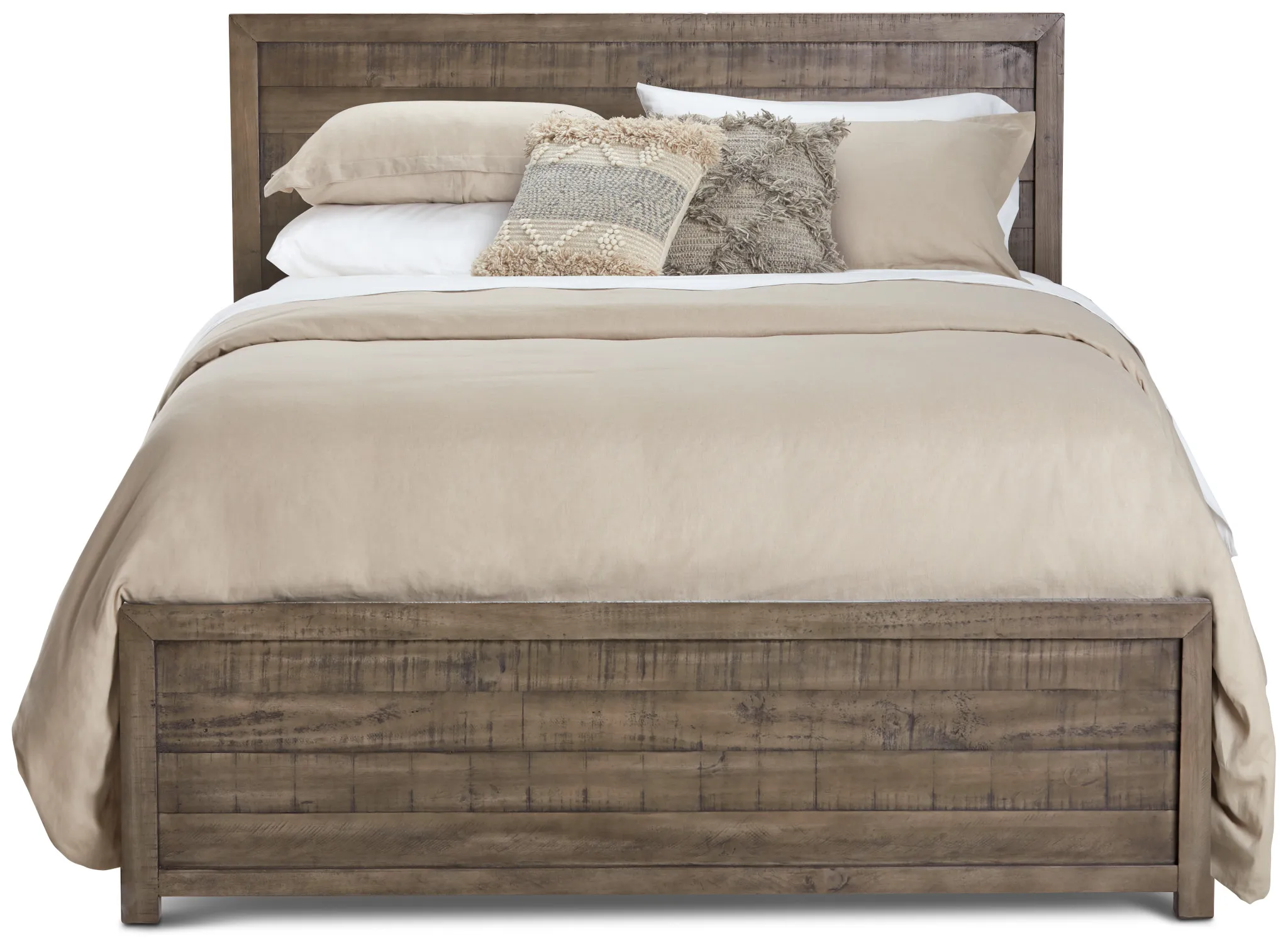 Seattle Gray Wood Platform Bed
