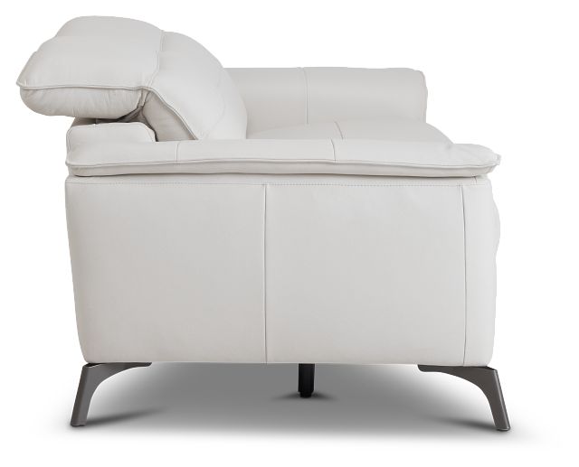 Pearson White Leather Sofa