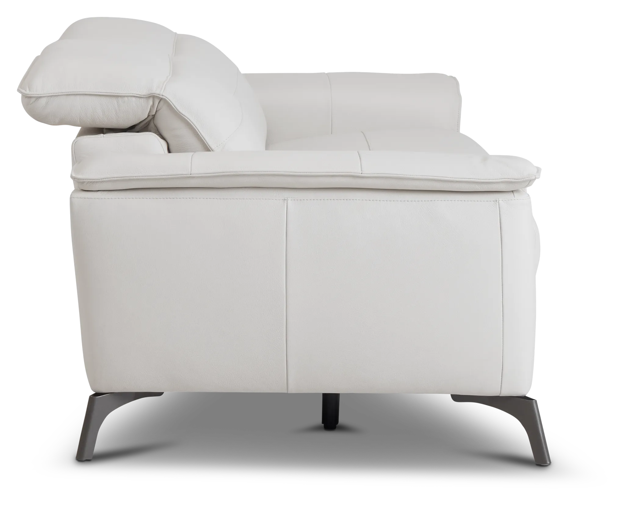 Pearson White Leather Sofa