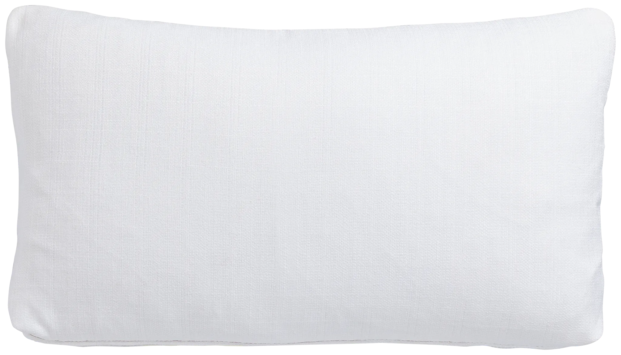 Zeke White Lumbar Accent Pillow