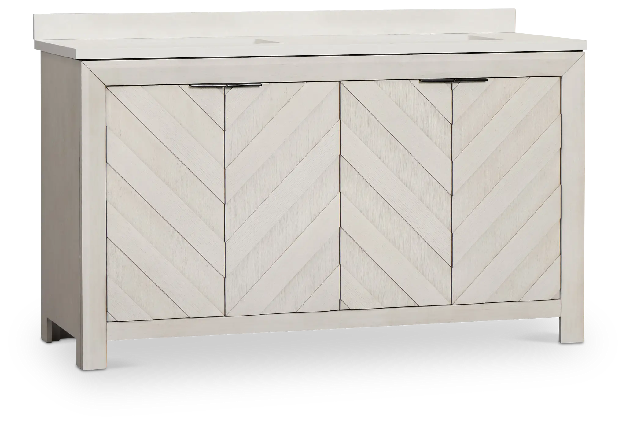 Delray White 60" Double Bathroom Vanity Delray White 60" Double Bathroom Vanity
