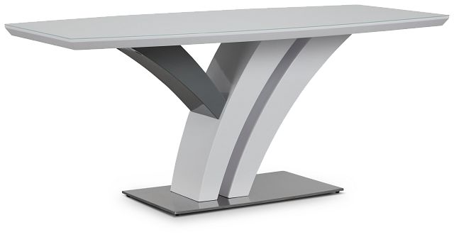 Lima White Rectangular Table