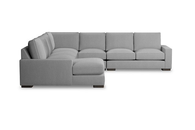 Edgewater Delray Light Gray Large Left Chaise Sectional