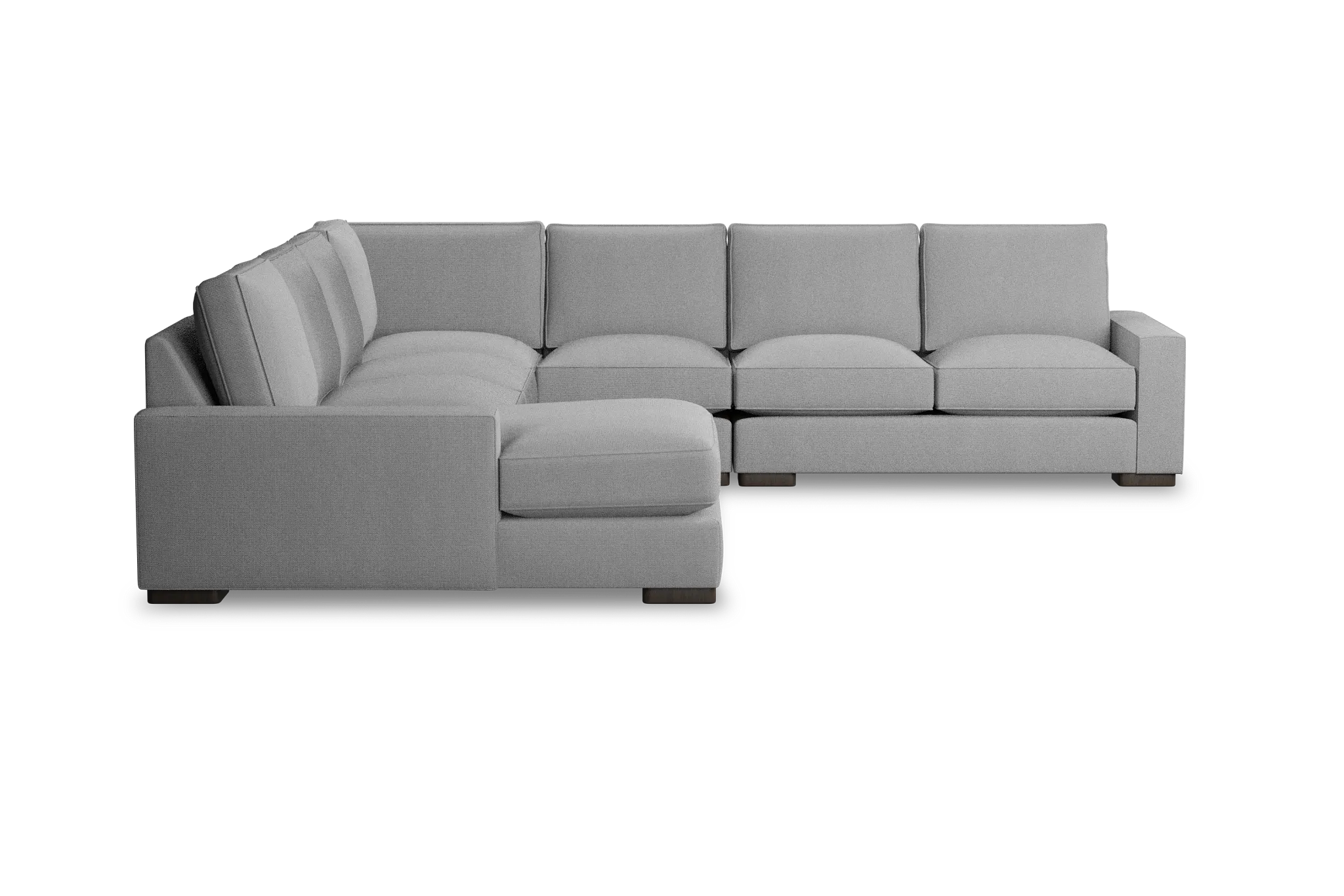 Edgewater Delray Light Gray Large Left Chaise Sectional