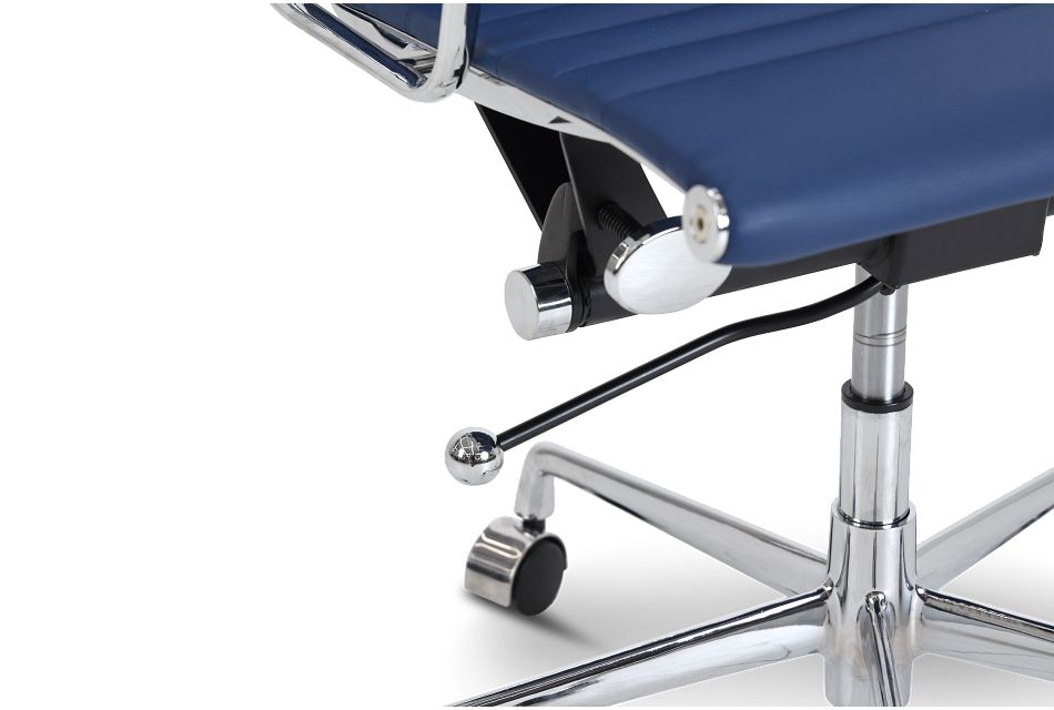 Amos Dark Blue Desk Chair