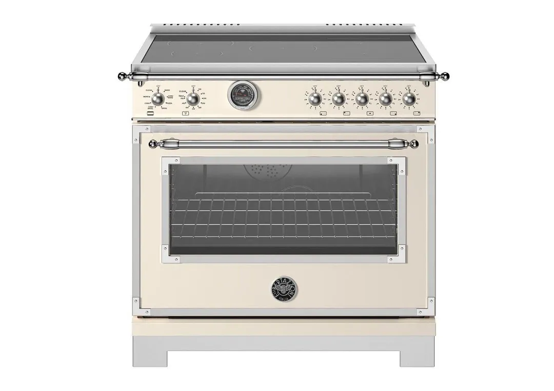 Bertazzoni 365 Series Ivory 36" Induction Range