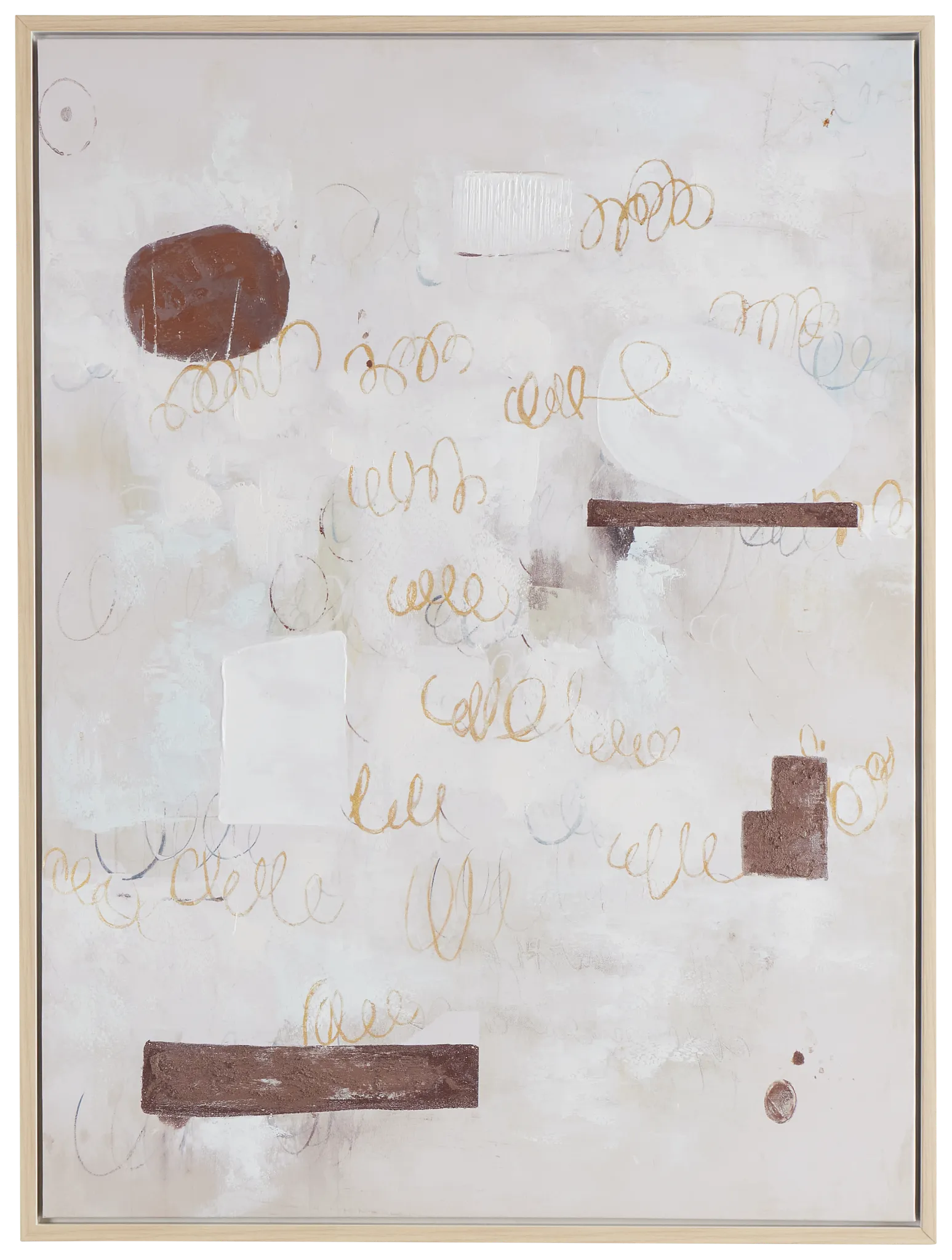 Stellan White Canvas Wall Art