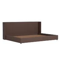 Captiva Elite Dark Brown 48" Upholstered Shelter Bed