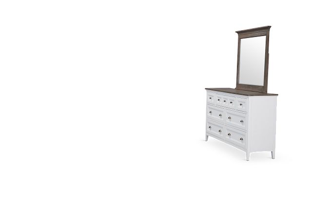 Heron Cove Two-tone Dresser & Mirror