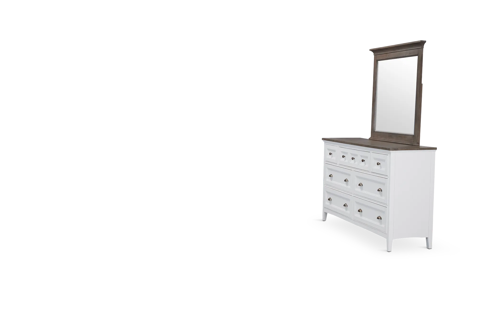 Heron Cove Two-tone Dresser & Mirror