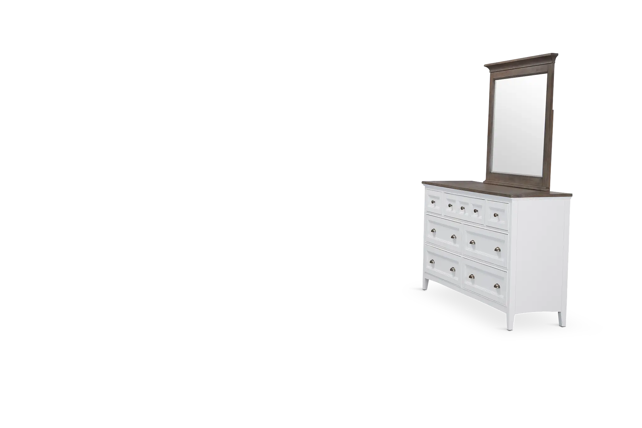 Heron Cove Two-tone Dresser & Mirror Heron Cove Two-tone Dresser & Mirror