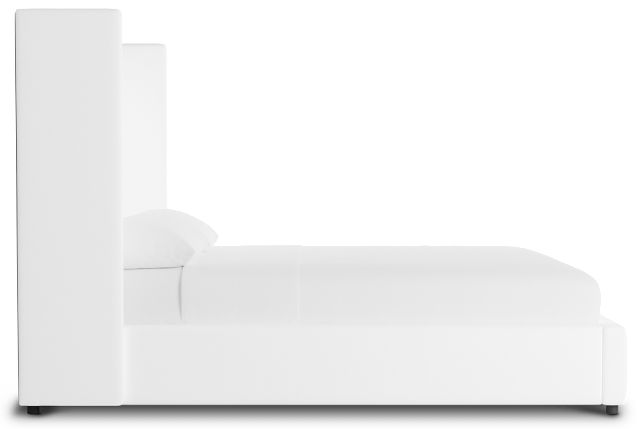Captiva Peyton White 60" Upholstered Shelter Bed