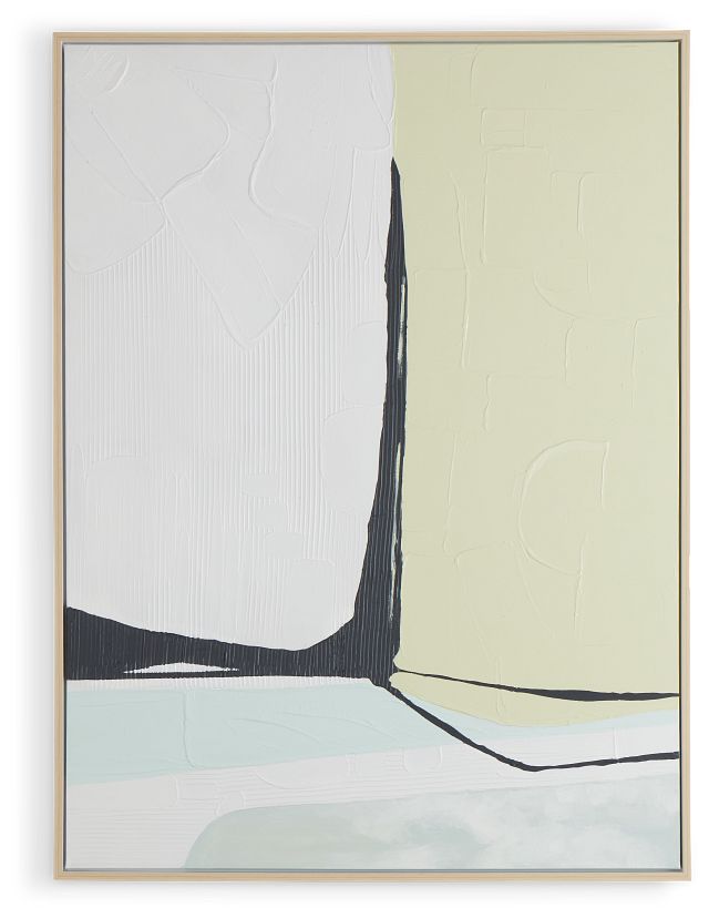 Vaiana Light Green Canvas Wall Art