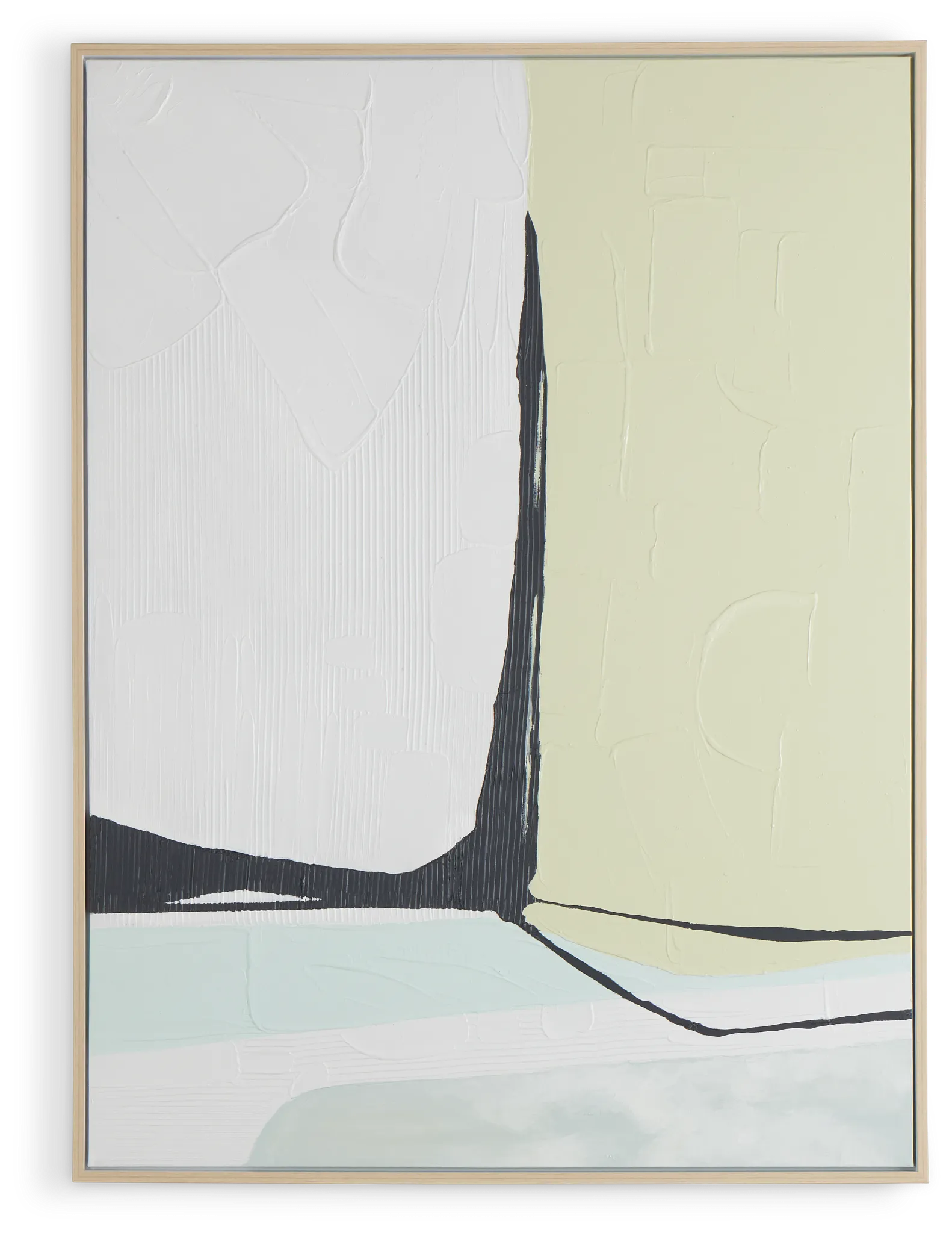 Vaiana Light Green Canvas Wall Art