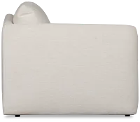 Serena White Fabric Left Chair