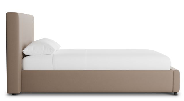 Grayton Joya Beige 44" Upholstered Platform Bed