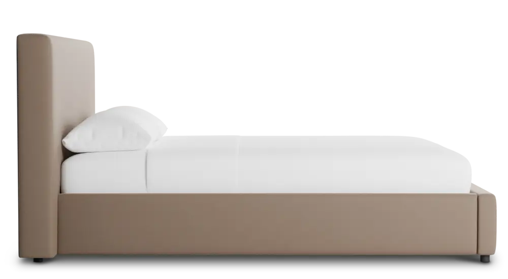 Grayton Joya Beige 44" Upholstered Platform Bed Grayton Joya Beige 44" Upholstered Platform Bed