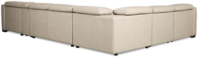Melody Light Gray Storage Medium Right Dual Power Chaise Sleeper Sectional