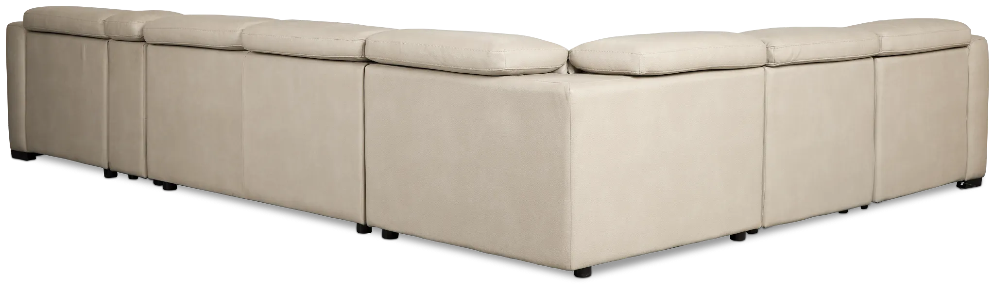 Melody Light Gray Storage Medium Right Dual Power Chaise Sleeper Sectional