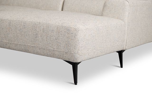 Alina Beige Fabric Medium Right Chaise Sectional