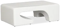 Layla White Rectangular Coffee Table