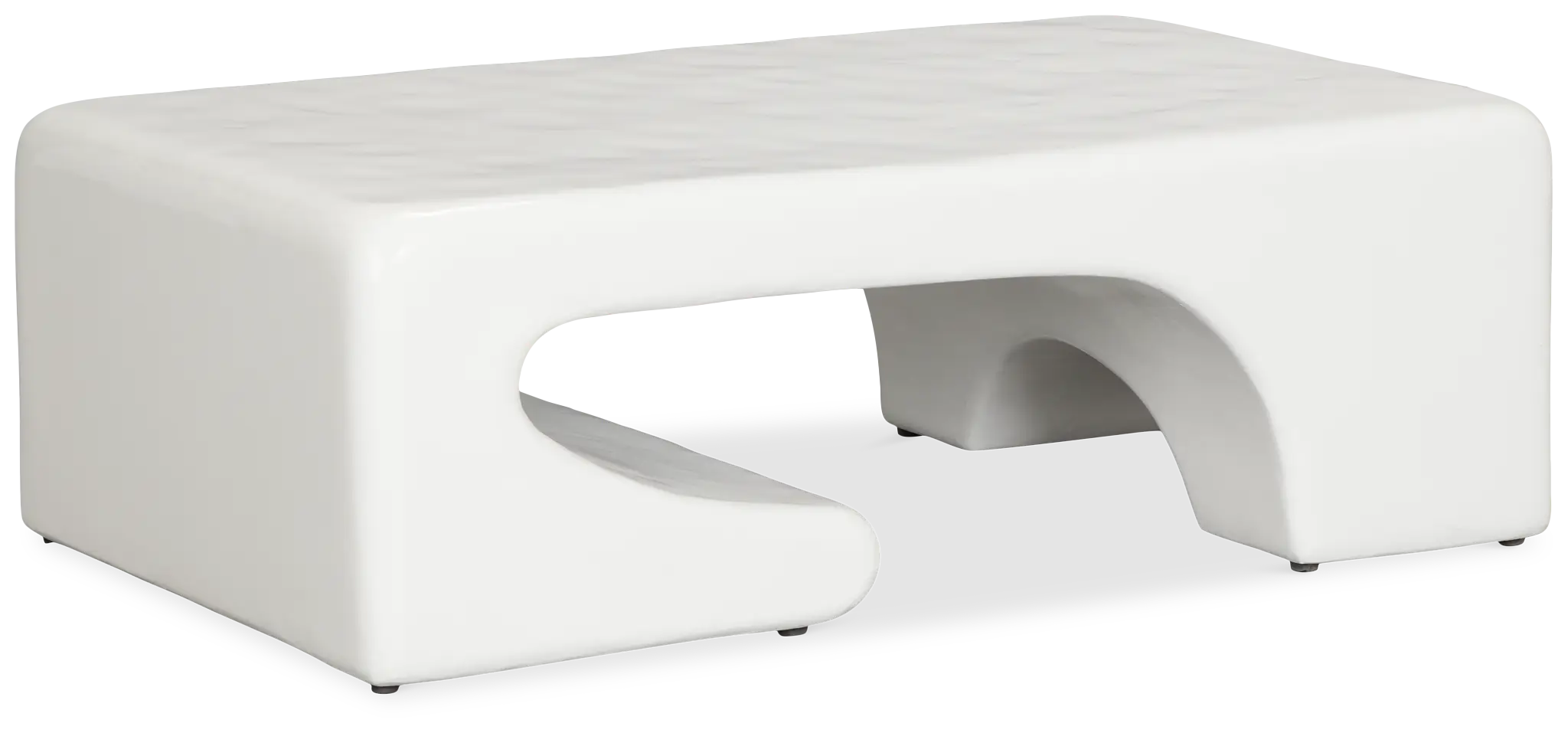 Layla White Rectangular Coffee Table Layla White Rectangular Coffee Table