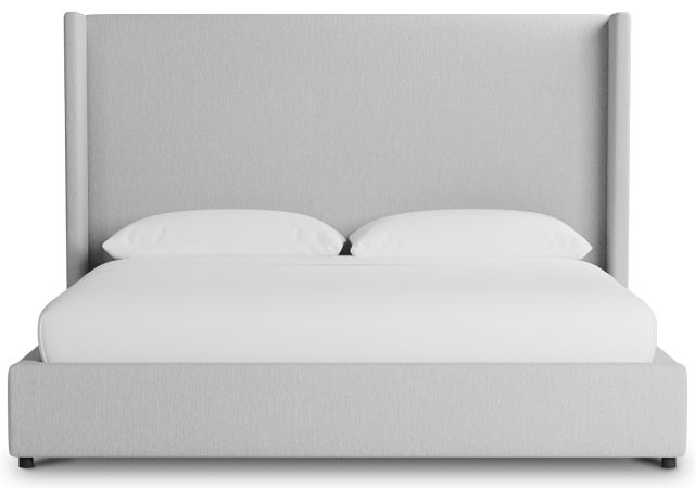 Captiva Delray Light Gray 60" Upholstered Shelter Bed