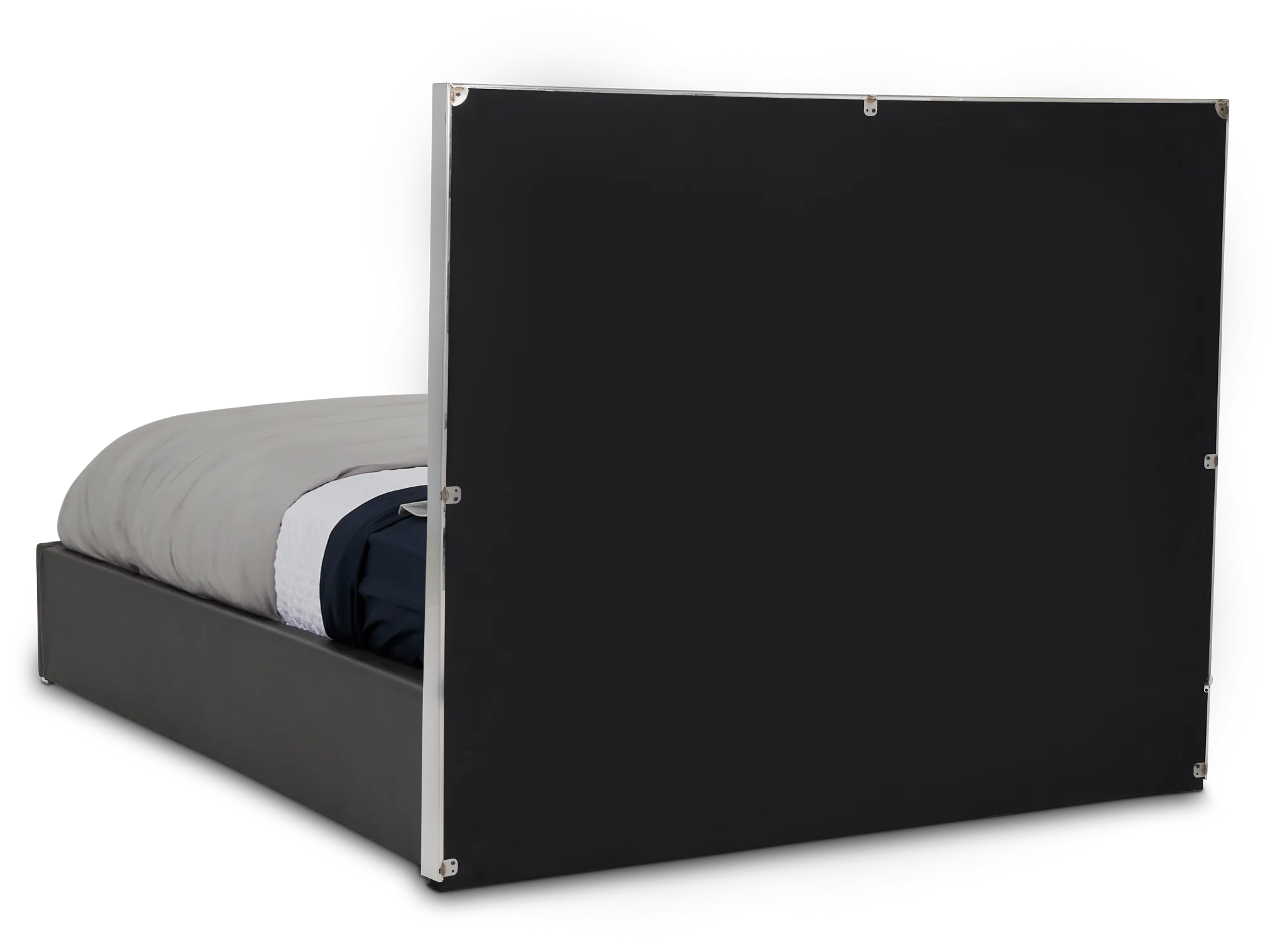 Cortina Gray Uph Platform Bed