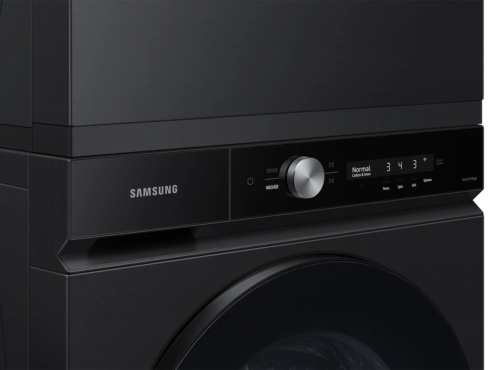 Samsung Bespoke Series Black Front Load Washer