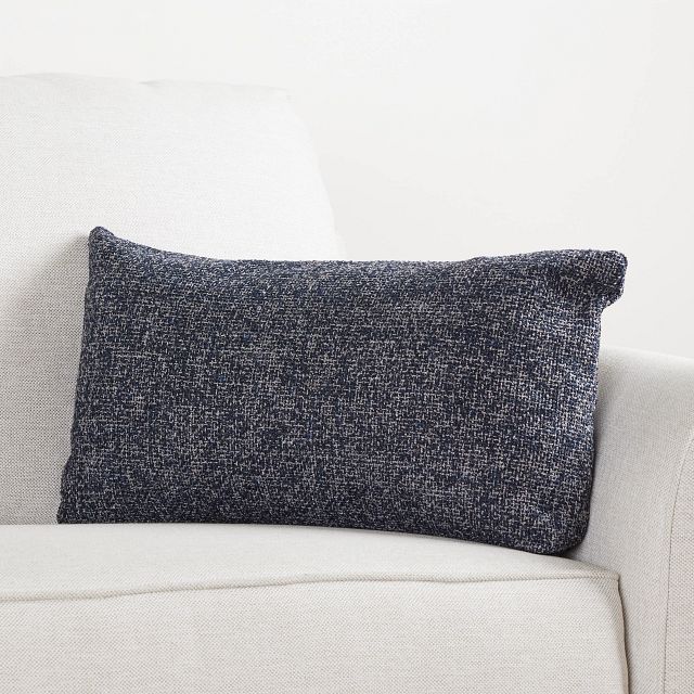 Nova Dark Blue Lumbar Accent Pillow