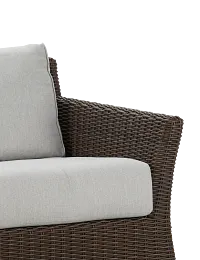 Southport Gray Woven Loveseat