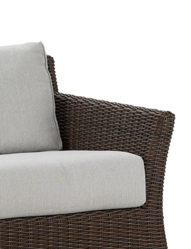 Southport Gray Woven Loveseat