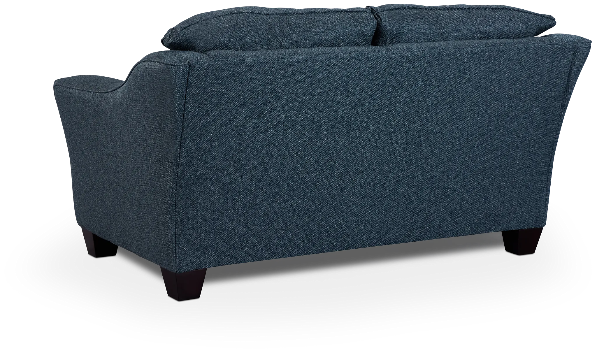 Avery Dark Blue Fabric Loveseat