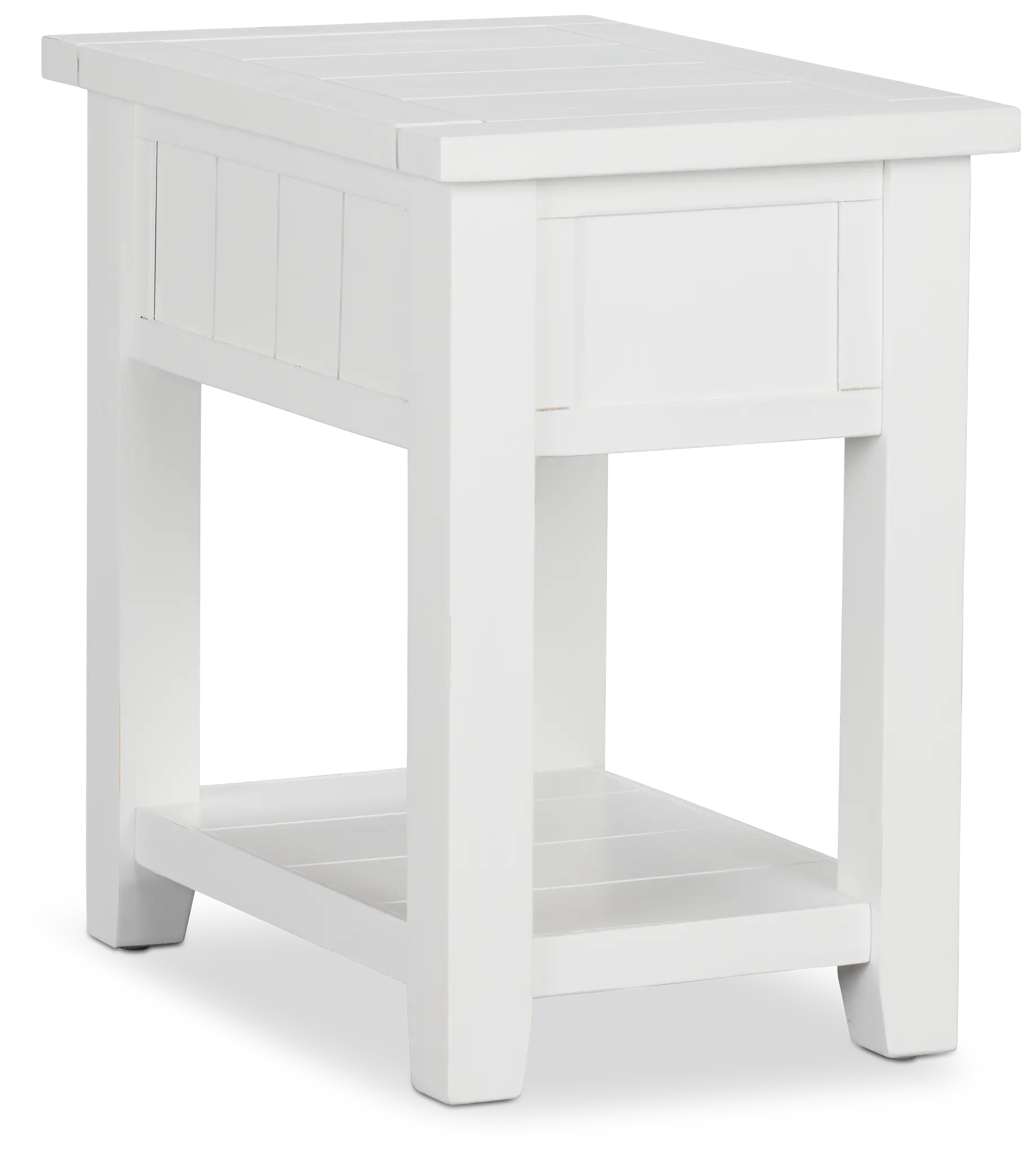 Bismark White Chairside Table Bismark White Chairside Table