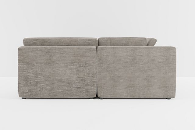 Destin Victory Gray Fabric 6-piece Pit Sectional