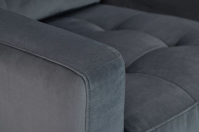 Mila Gray Velvet Chair