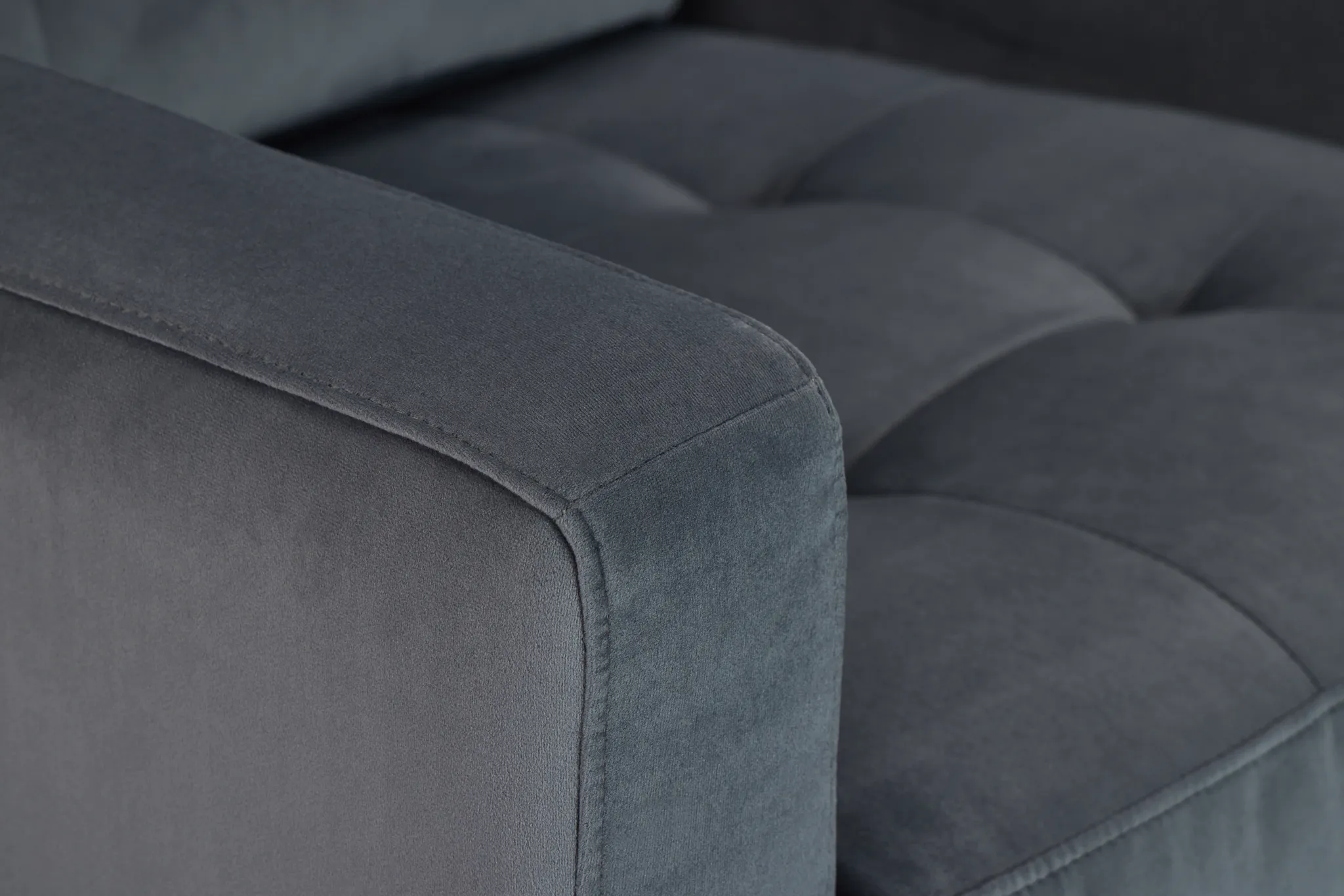 Mila Gray Velvet Chair