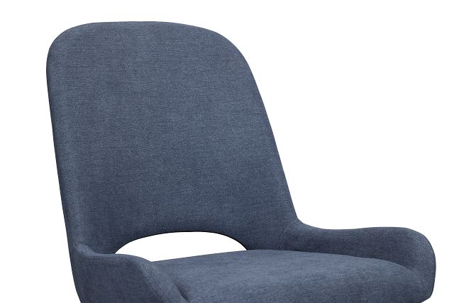 Brela Dark Blue Upholstered Side Chair