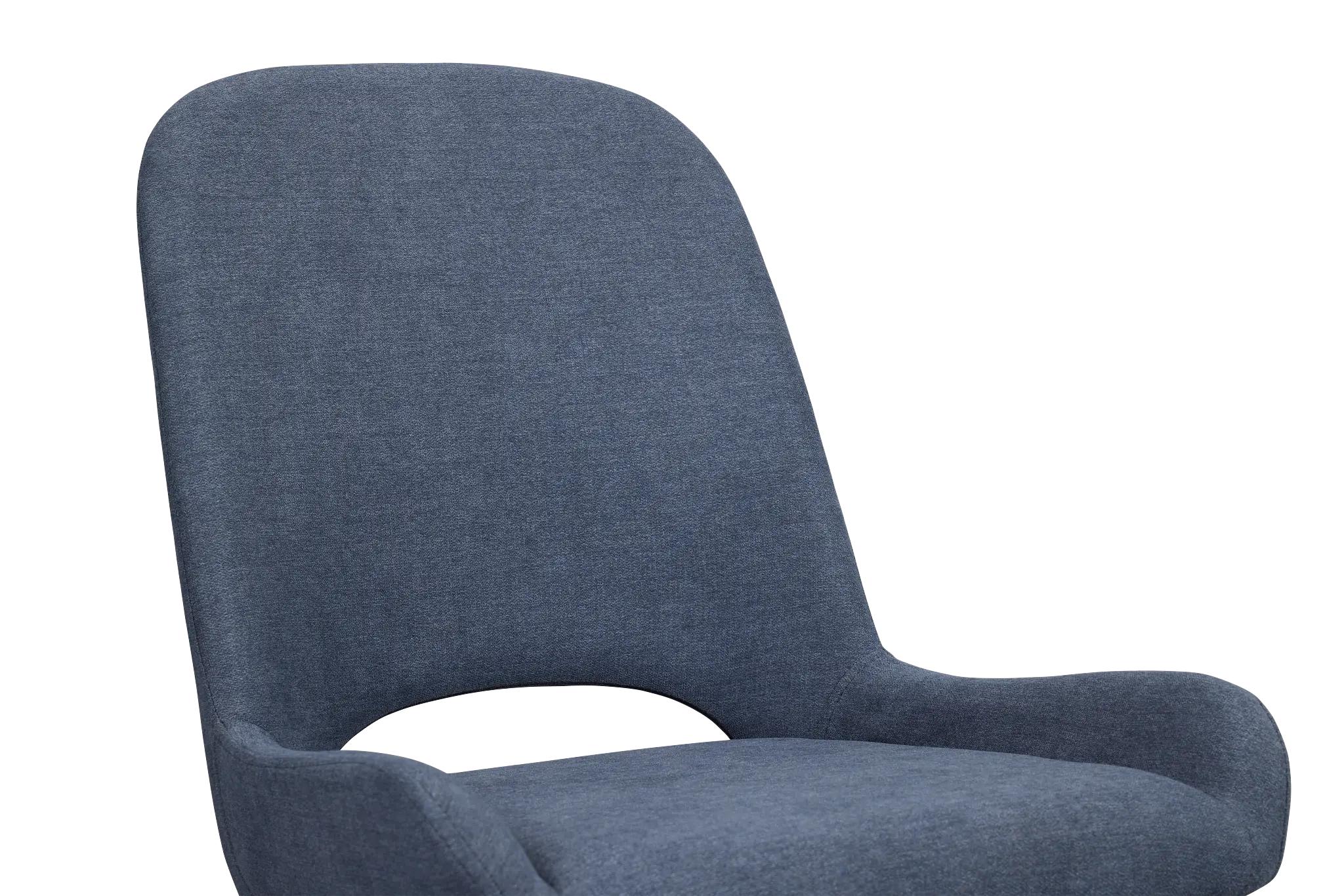 Brela Dark Blue Upholstered Side Chair Brela Dark Blue Upholstered Side Chair