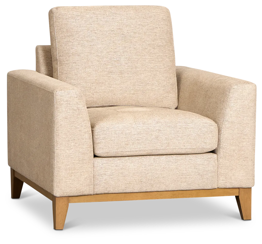 Maisie Light Brown Fabric Chair