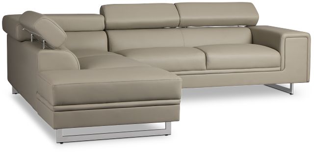 Drew Gray Micro Left Chaise Sectional