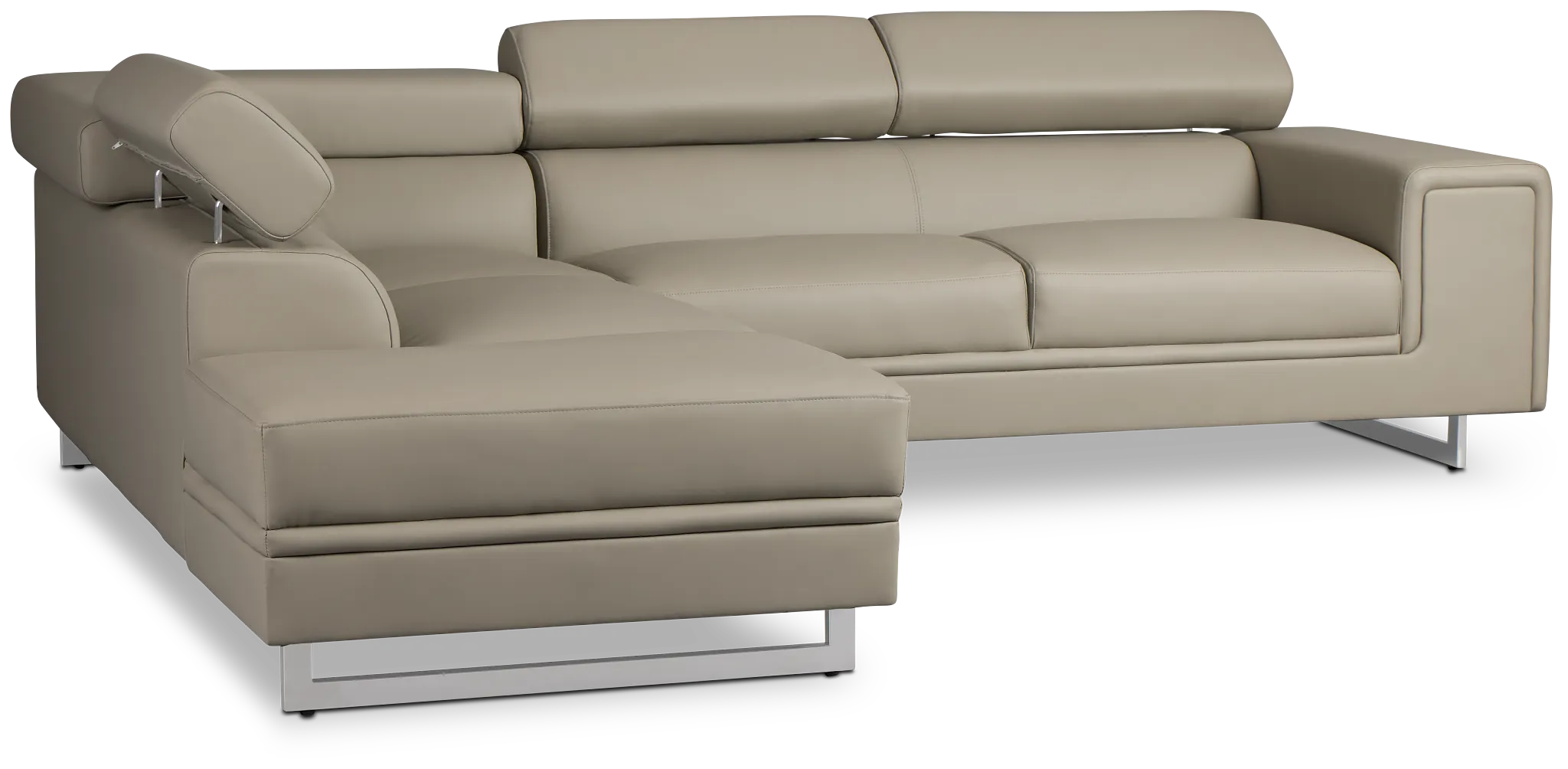 Drew Gray Micro Left Chaise Sectional